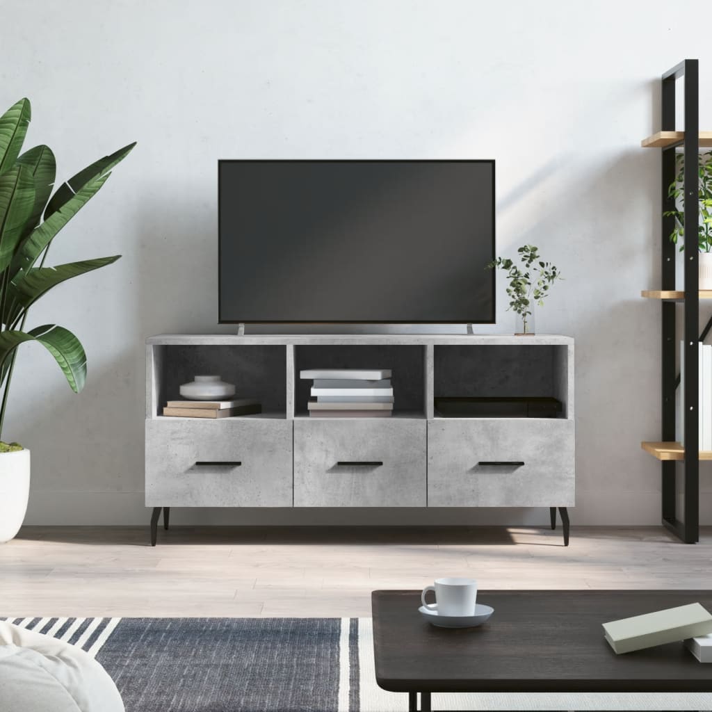 vidaXL Tv-meubel 102x36x50 cm bewerkt hout wit