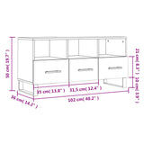 vidaXL Tv-meubel 102x36x50 cm bewerkt hout zwart