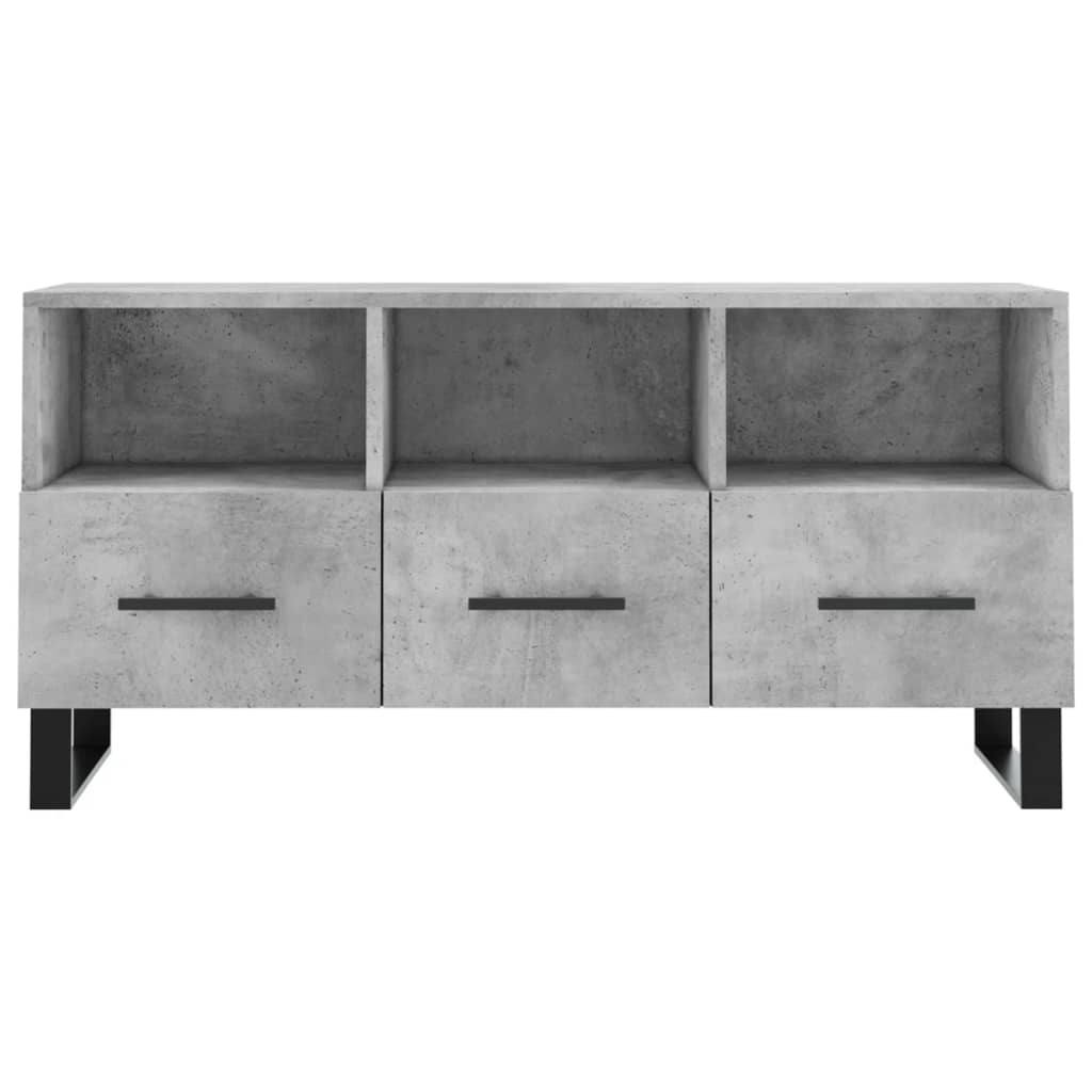 vidaXL Tv-meubel 102x36x50 cm bewerkt hout zwart