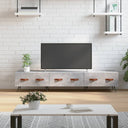 vidaXL Tv-meubel 150x36x30 cm bewerkt hout wit