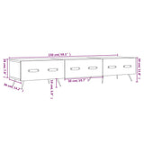 vidaXL Tv-meubel 150x36x30 cm bewerkt hout wit