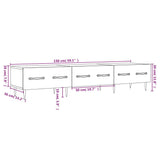 vidaXL Tv-meubel 150x36x30 cm bewerkt hout wit