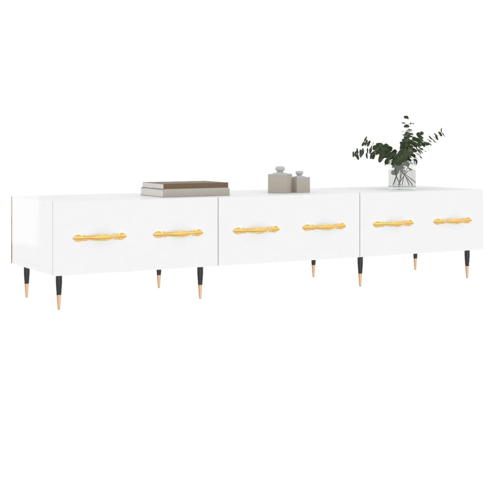 vidaXL Tv-meubel 150x36x30 cm bewerkt hout wit