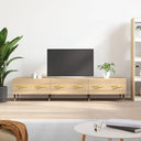vidaXL Tv-meubel 150x36x30 cm bewerkt hout wit