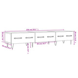 vidaXL Tv-meubel 150x36x30 cm bewerkt hout wit