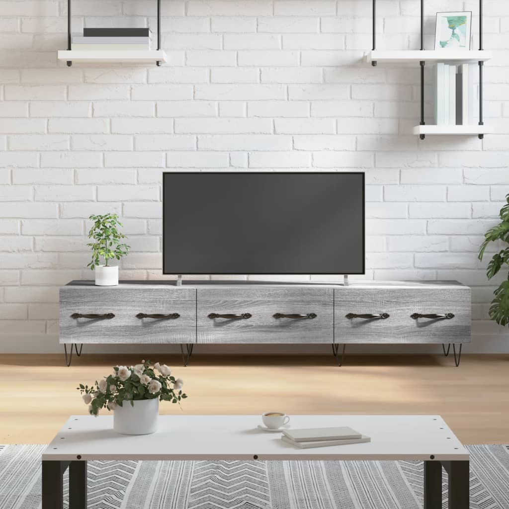 vidaXL Tv-meubel 150x36x30 cm bewerkt hout wit