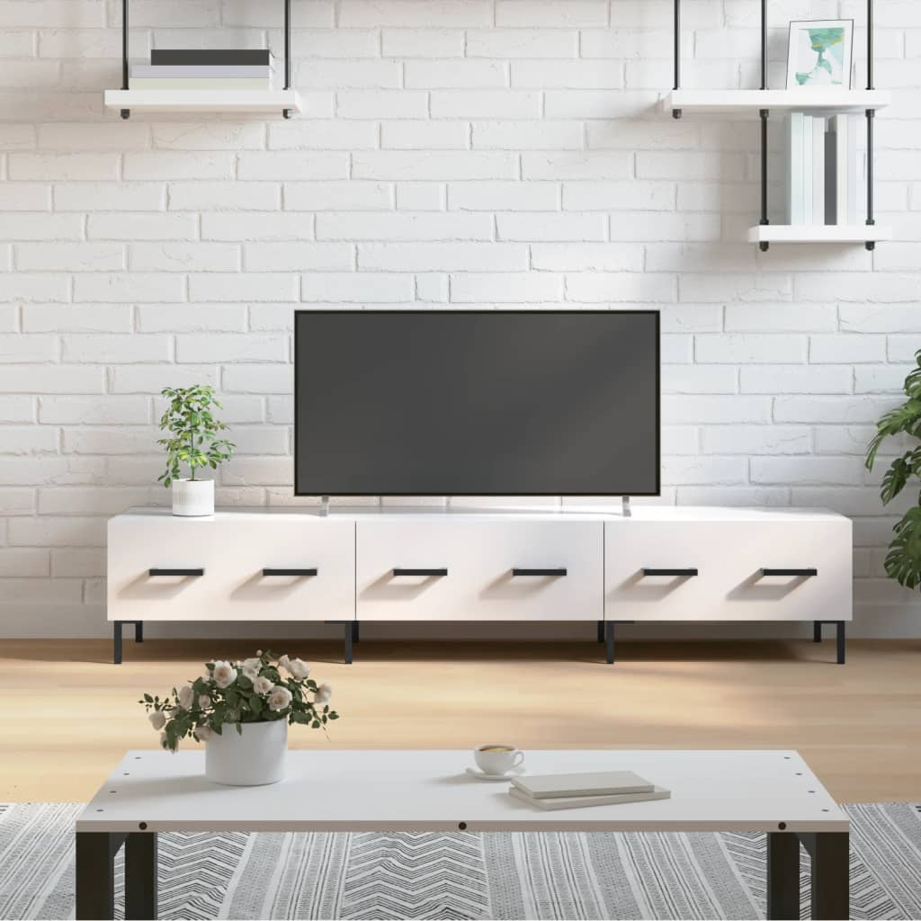 vidaXL TV Cabinet 150x36x30 cm Engineered Wood White