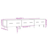 vidaXL TV Cabinet 150x36x30 cm Engineered Wood White
