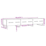 vidaXL Tv-meubel 150x36x30 cm bewerkt hout wit