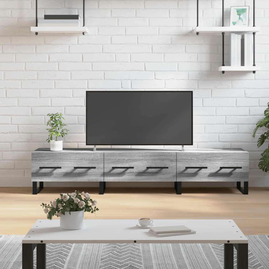 vidaXL Tv-meubel 150x36x30 cm bewerkt hout wit
