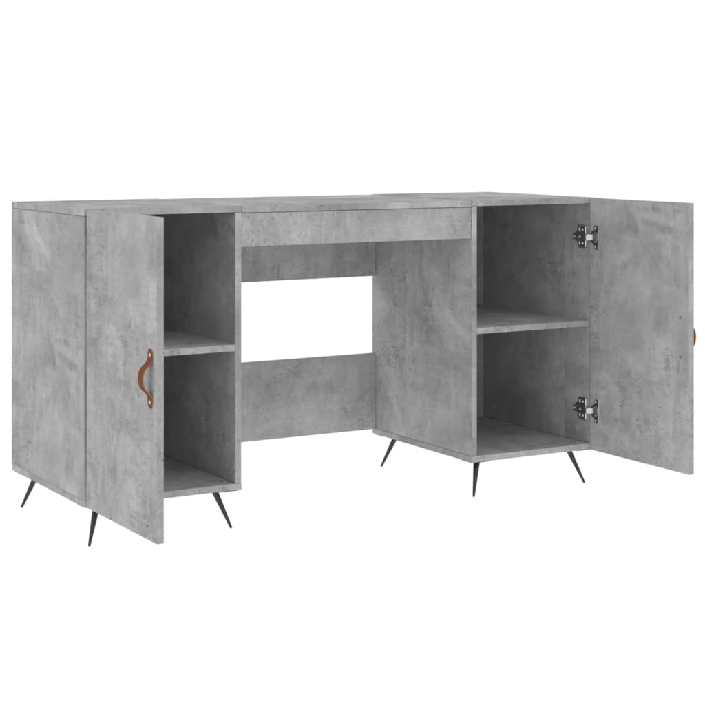 vidaXL Bureau 140x50x75 cm bewerkt hout wit