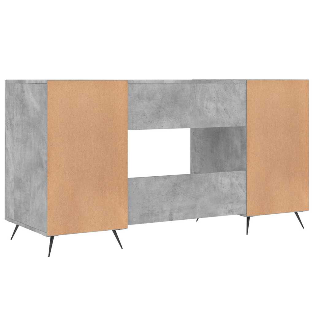 vidaXL Bureau 140x50x75 cm bewerkt hout wit