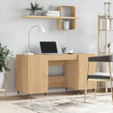 vidaXL Desk 140x50x75 cm engineered wood white