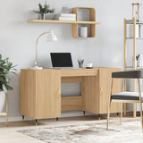 vidaXL Desk 140x50x75 cm engineered wood white
