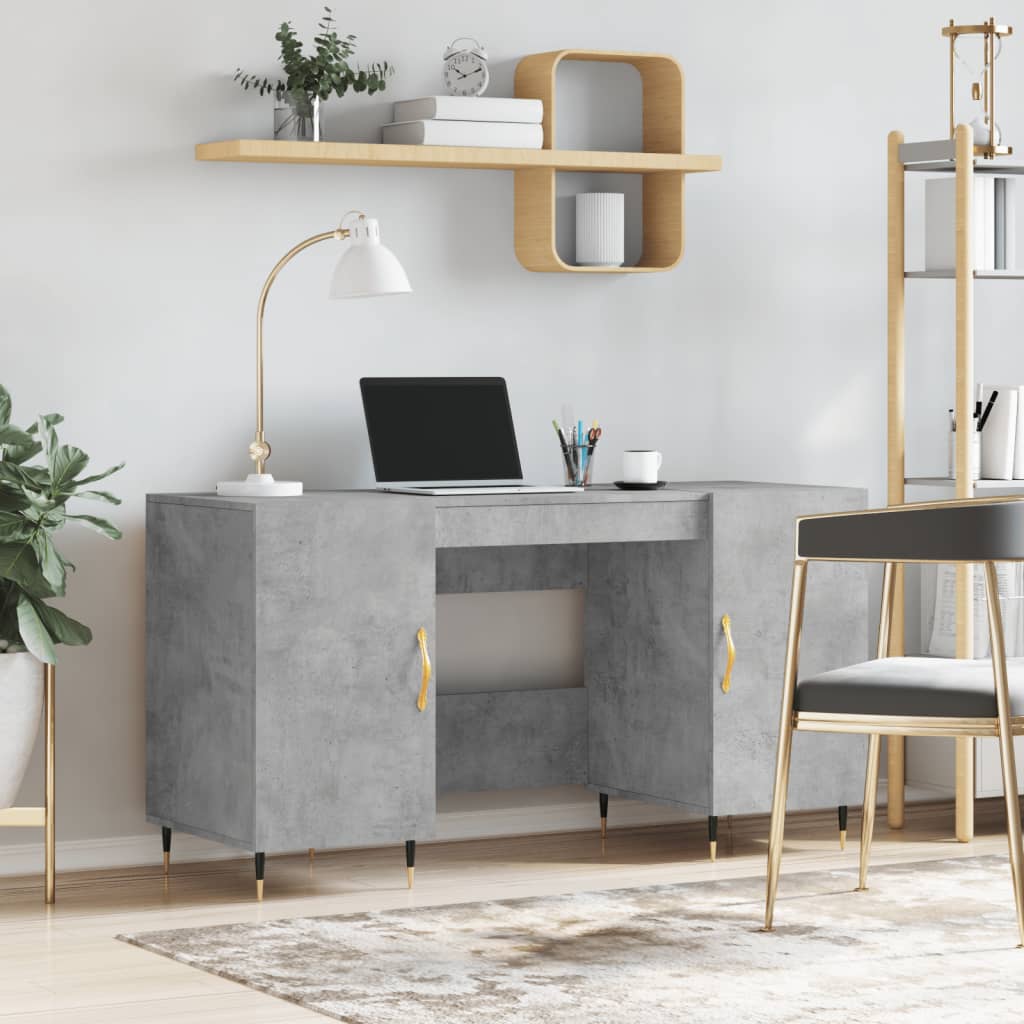 vidaXL Desk 140x50x75 cm engineered wood white