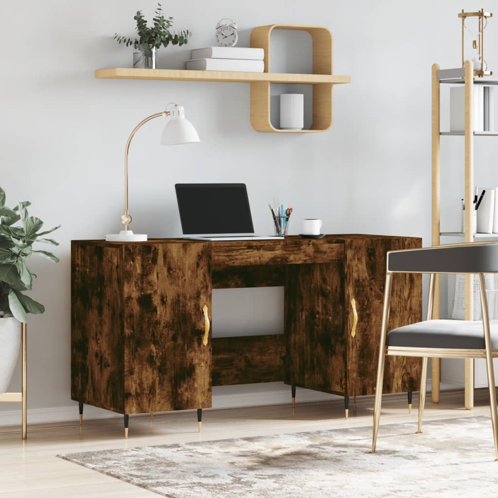vidaXL Desk 140x50x75 cm engineered wood white