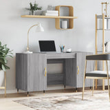 vidaXL Desk 140x50x75 cm engineered wood white