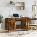 vidaXL Bureau 140x50x75 cm bewerkt hout wit