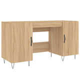 vidaXL Bureau 140x50x75 cm bewerkt hout wit