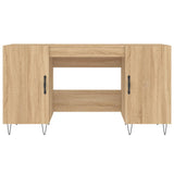 vidaXL Bureau 140x50x75 cm bewerkt hout wit
