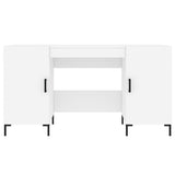 vidaXL Bureau 140x50x75 cm bewerkt hout wit