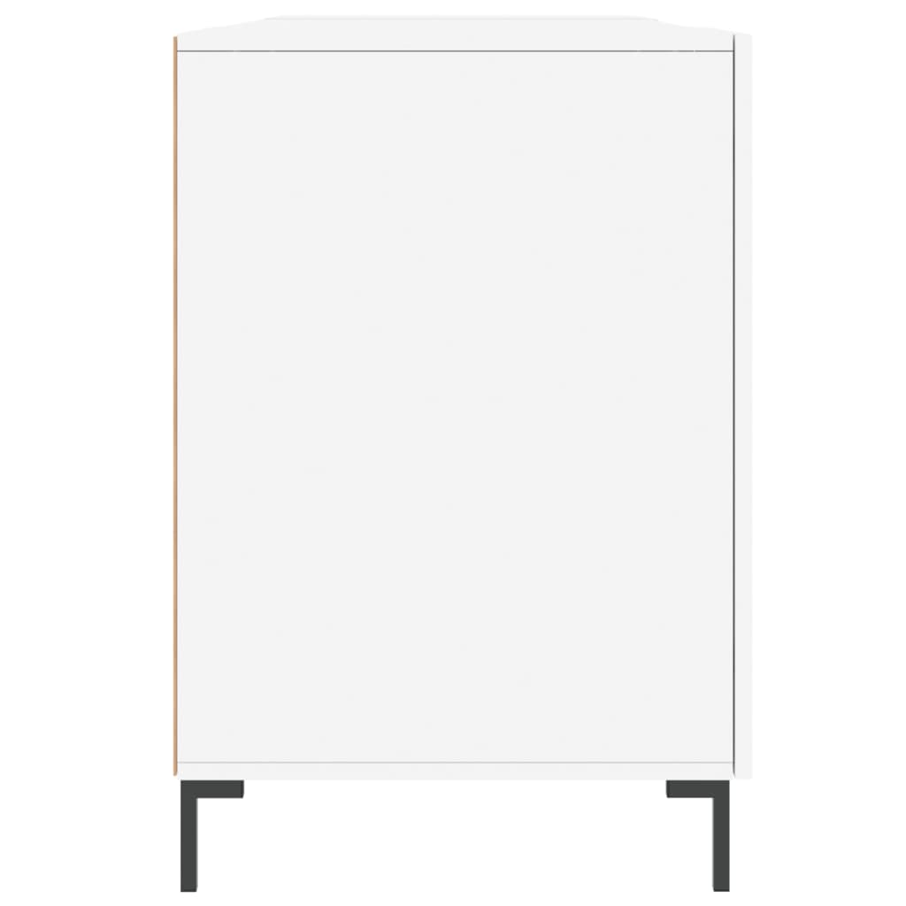 vidaXL Bureau 140x50x75 cm bewerkt hout wit