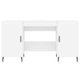 vidaXL Bureau 140x50x75 cm bewerkt hout wit