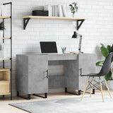 vidaXL Bureau 140x50x75 cm bewerkt hout wit