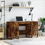 vidaXL Bureau 140x50x75 cm bewerkt hout wit