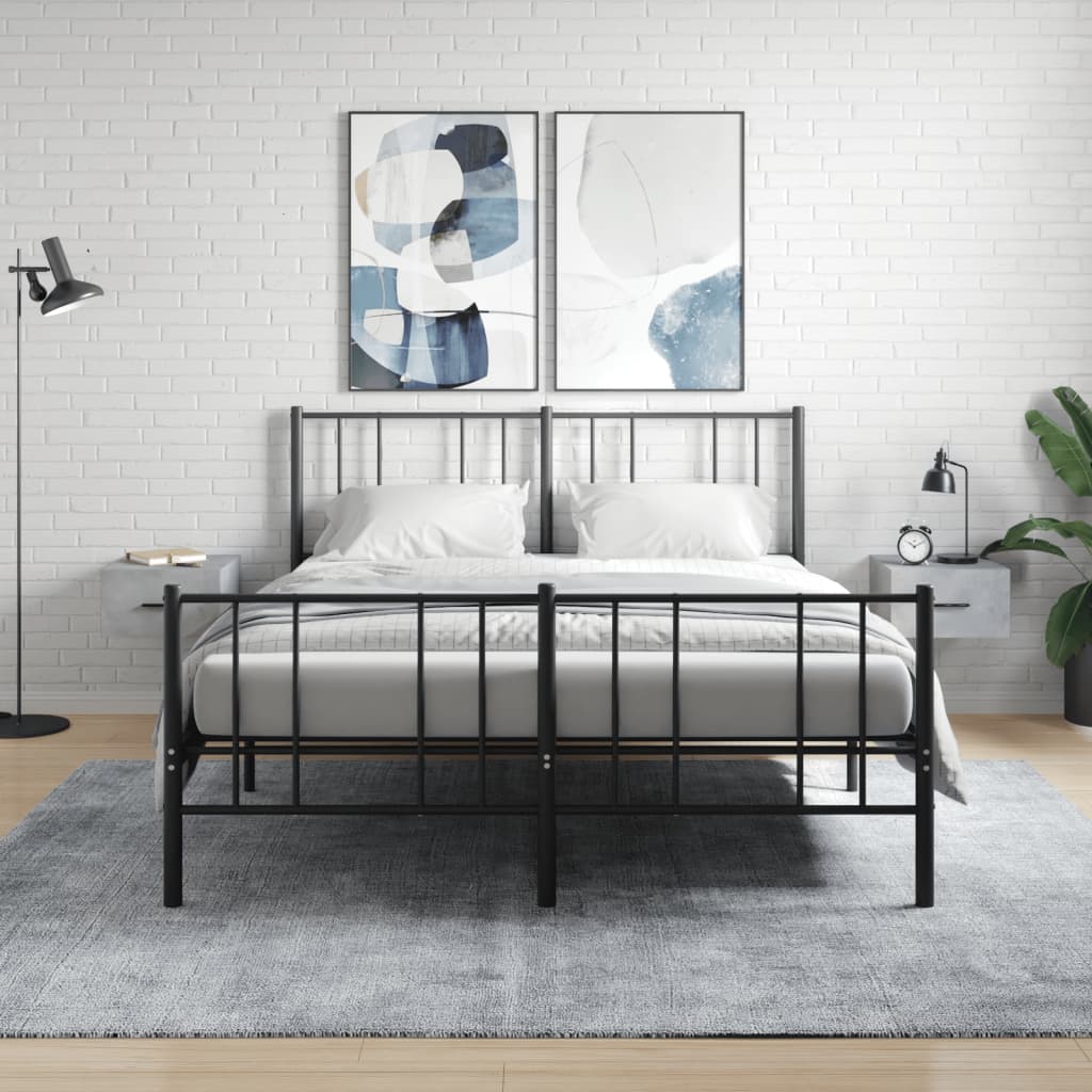 vidaXL Wall-Mounted Nightstand 35x35x20 cm White
