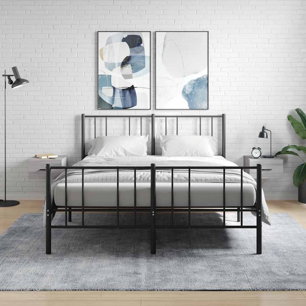 vidaXL Wall-Mounted Nightstand 35x35x20 cm White