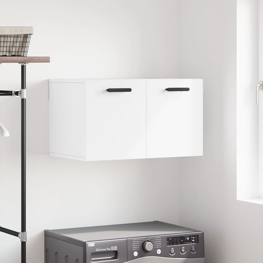 vidaXL Wall Cabinet 60x36.5x35 cm engineered wood white