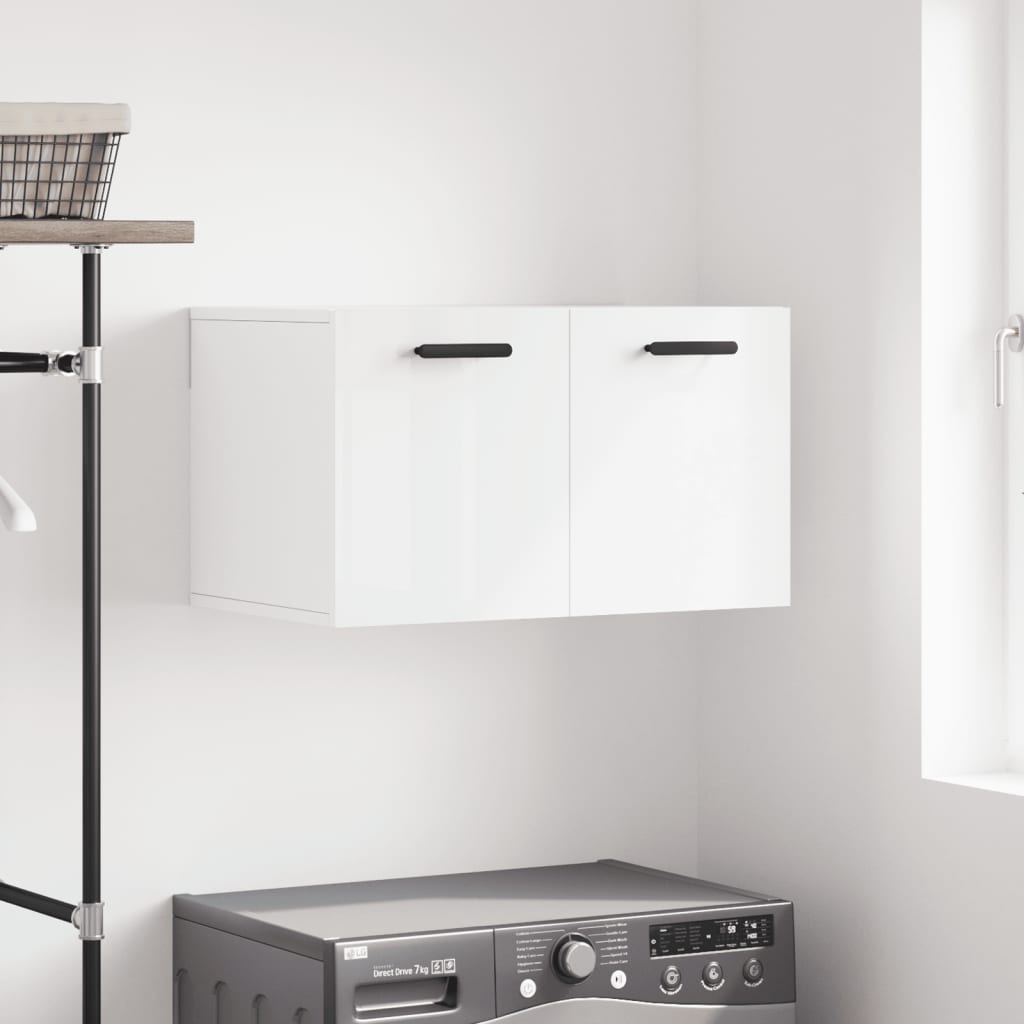vidaXL Wall Cabinet 60x36.5x35 cm engineered wood white