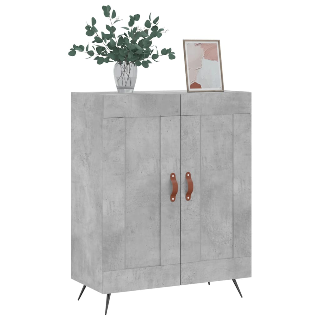 vidaXL Dressoir 69,5x34x90 cm bewerkt hout hoogglans wit