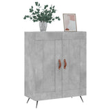 vidaXL Dressoir 69,5x34x90 cm bewerkt hout hoogglans wit