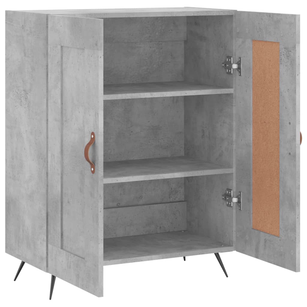vidaXL Dressoir 69,5x34x90 cm bewerkt hout hoogglans wit