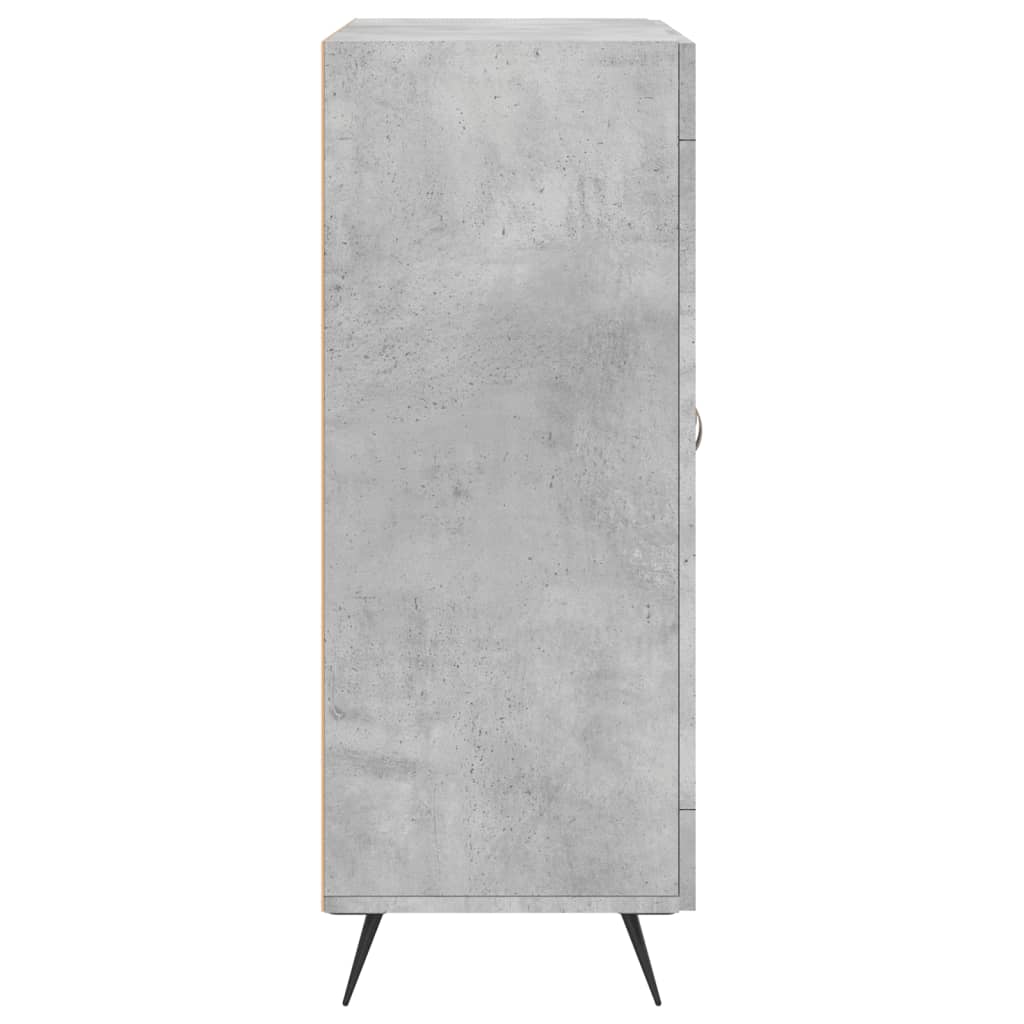 vidaXL Dressoir 69,5x34x90 cm bewerkt hout hoogglans wit