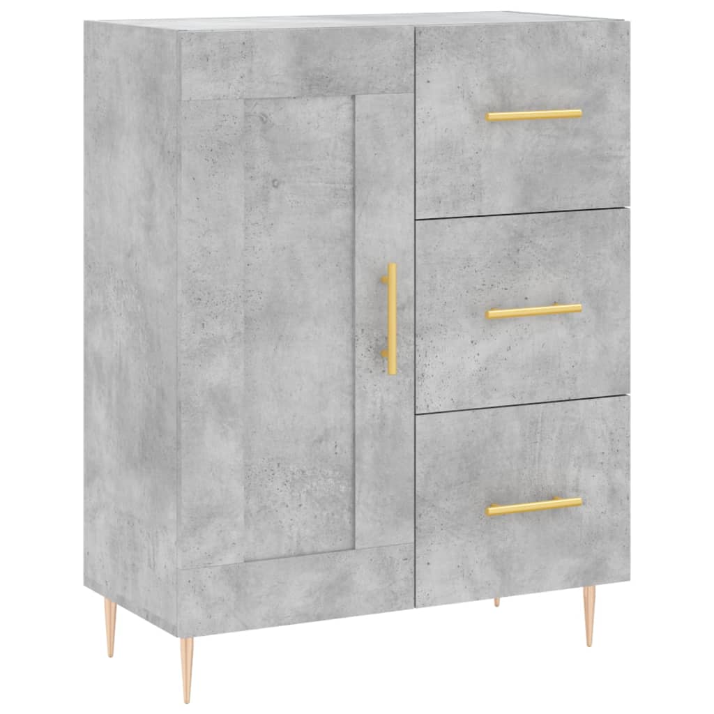 vidaXL Sideboard 69.5x34x90 cm engineered wood concrete grey