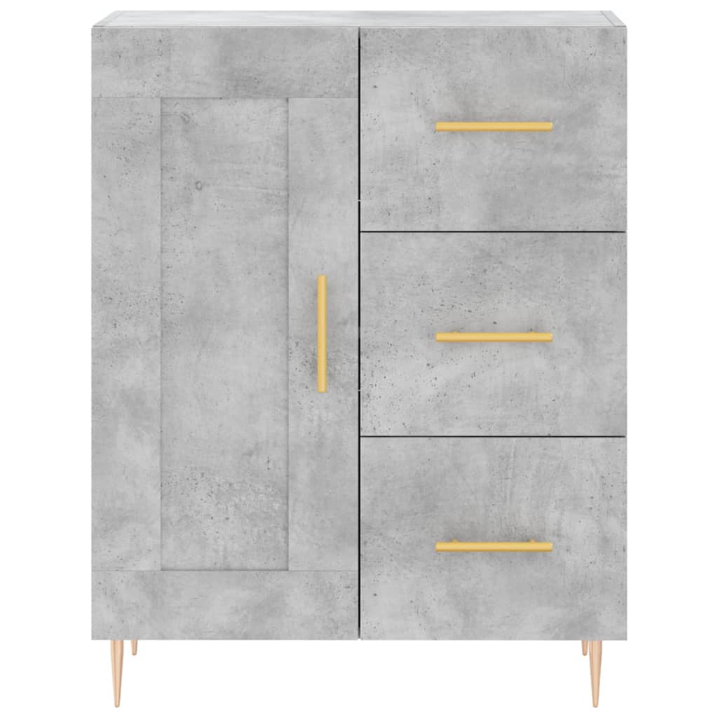 vidaXL Sideboard 69.5x34x90 cm engineered wood concrete grey