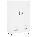 vidaXL Hoge kast 69,5x31x115 cm bewerkt hout wit