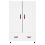 vidaXL Hoge kast 69,5x31x115 cm bewerkt hout wit