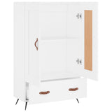 vidaXL Hoge kast 69,5x31x115 cm bewerkt hout wit