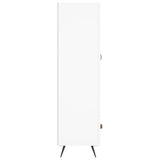 vidaXL Hoge kast 69,5x31x115 cm bewerkt hout wit
