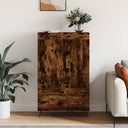 vidaXL Hoge kast 69,5x31x115 cm bewerkt hout wit