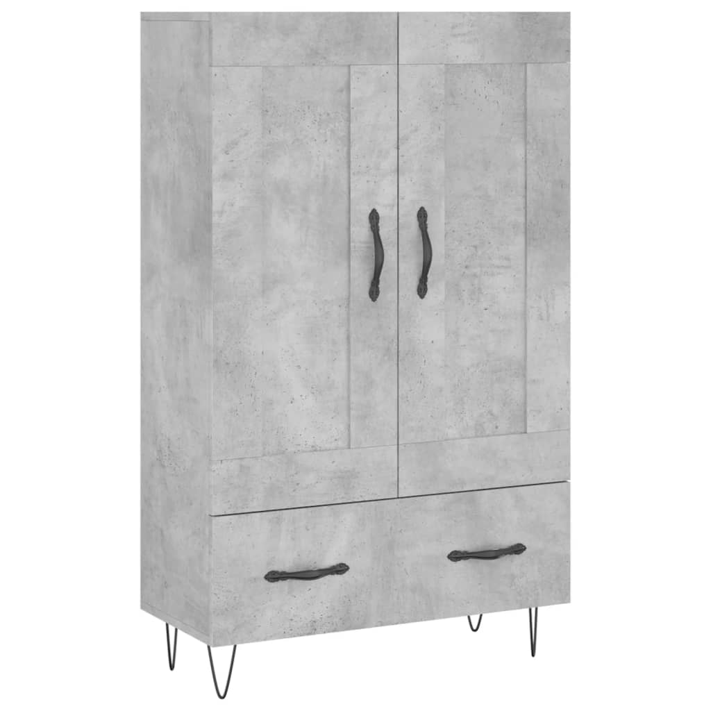 vidaXL Hoge kast 69,5x31x115 cm bewerkt hout wit