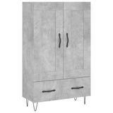 vidaXL Hoge kast 69,5x31x115 cm bewerkt hout wit