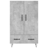vidaXL Hoge kast 69,5x31x115 cm bewerkt hout wit