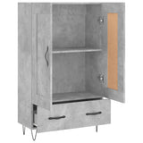 vidaXL Hoge kast 69,5x31x115 cm bewerkt hout wit