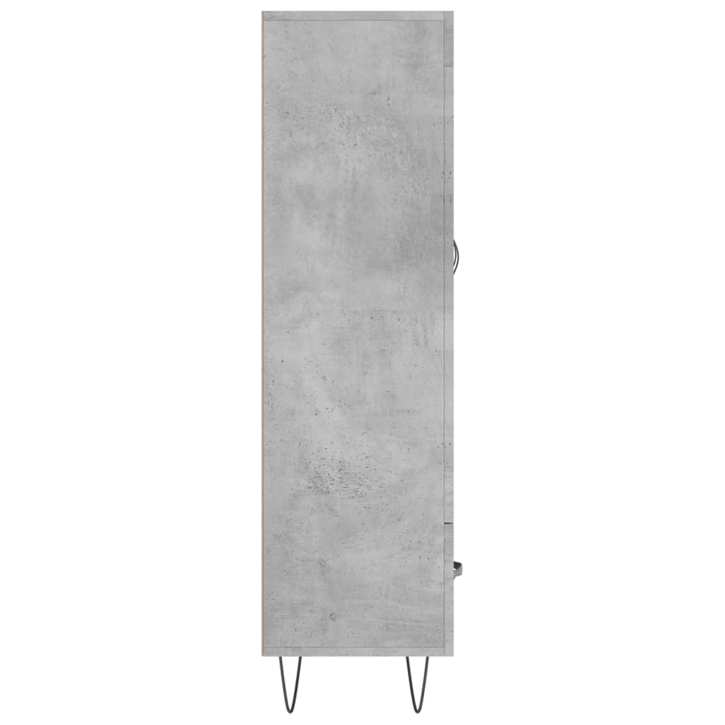 vidaXL Hoge kast 69,5x31x115 cm bewerkt hout wit