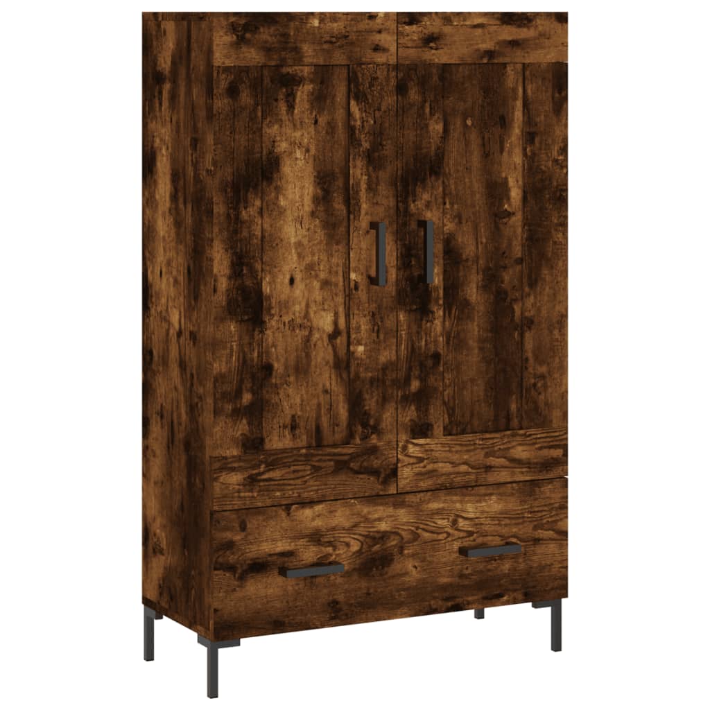 vidaXL Hoge kast 69,5x31x115 cm bewerkt hout wit